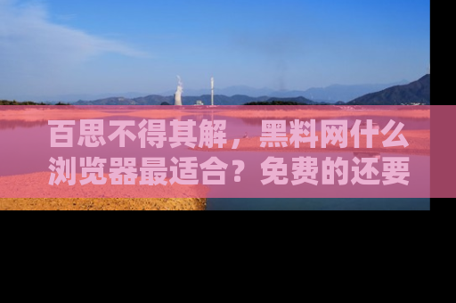 百思不得其解，黑料网什么浏览器最适合？免费的还要能吃瓜太难了！