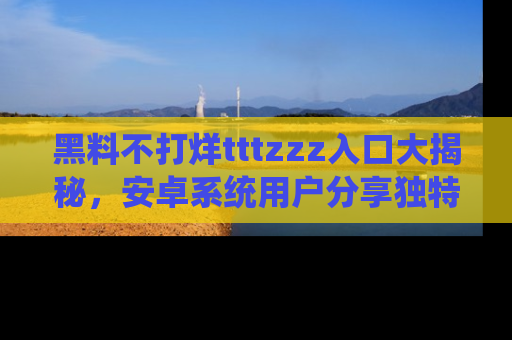 黑料不打烊tttzzz入口大揭秘，安卓系统用户分享独特的获取方式！