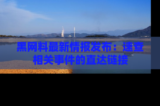 黑网料最新情报发布：速查相关事件的直达链接