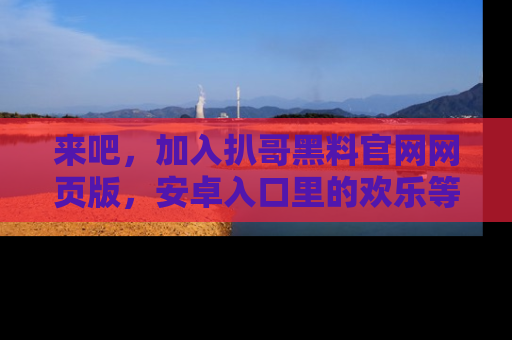来吧，加入扒哥黑料官网网页版，安卓入口里的欢乐等着你！