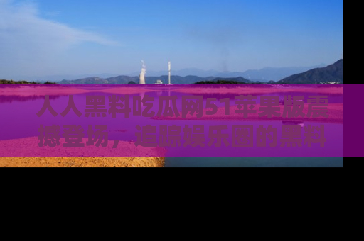 人人黑料吃瓜网51苹果版震撼登场,追踪娱乐圈的黑料与热闻