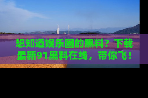 想知道娱乐圈的黑料？下载最新91黑料在线，带你飞！